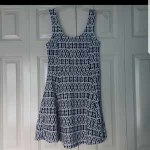 Blue tribal dress
